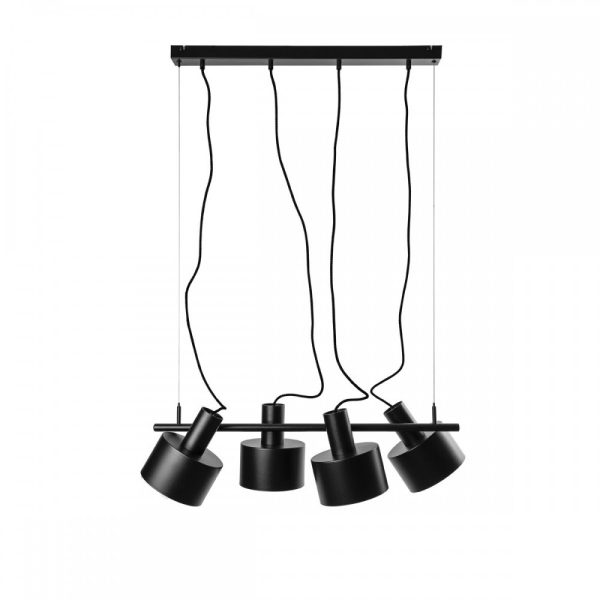Lampa wisząca ENKEL 4 czarna EN4422P0 - Ummo Lighting