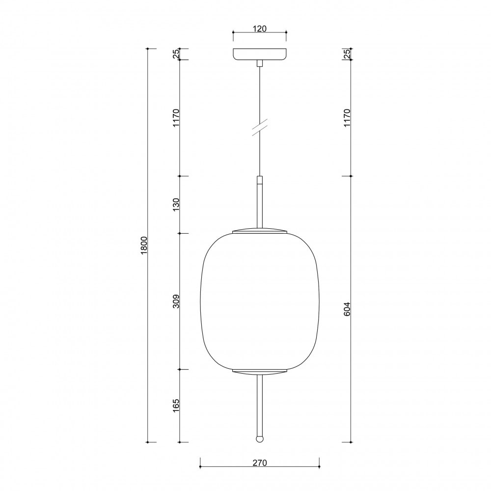 Lampa wisząca EPLI B biała EPB111P0 - Ummo Lighting - obrazek 6