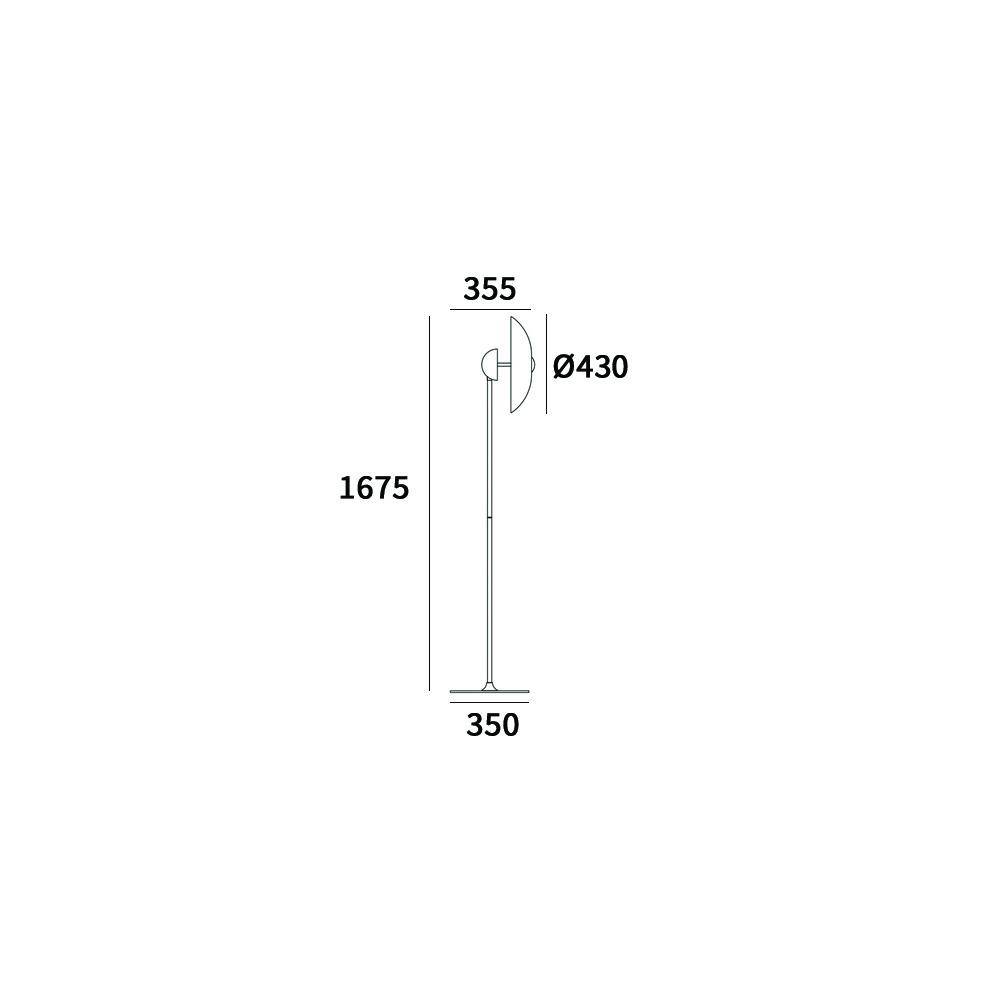 Lampa stojąca SYDNEY chrom F01062WH AG - Cosmo Light - obrazek 2