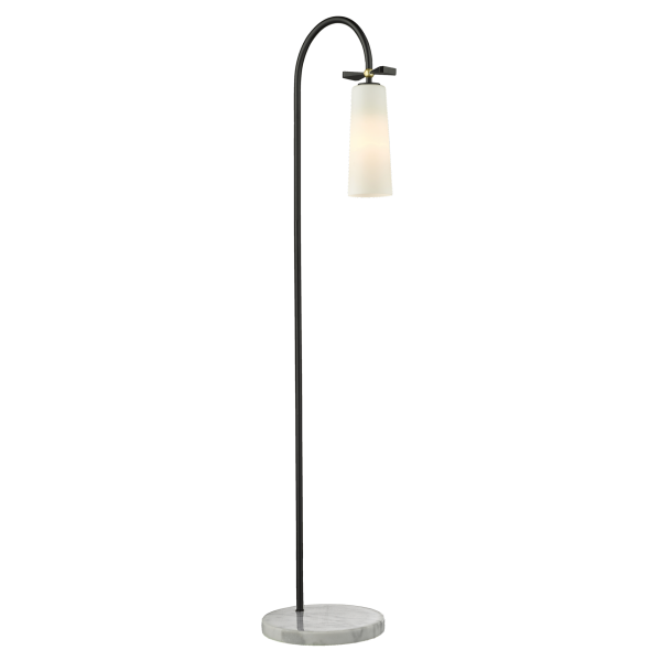 Lampa stojąca nowoczesna BOW czarna F01145BK - Cosmo Light