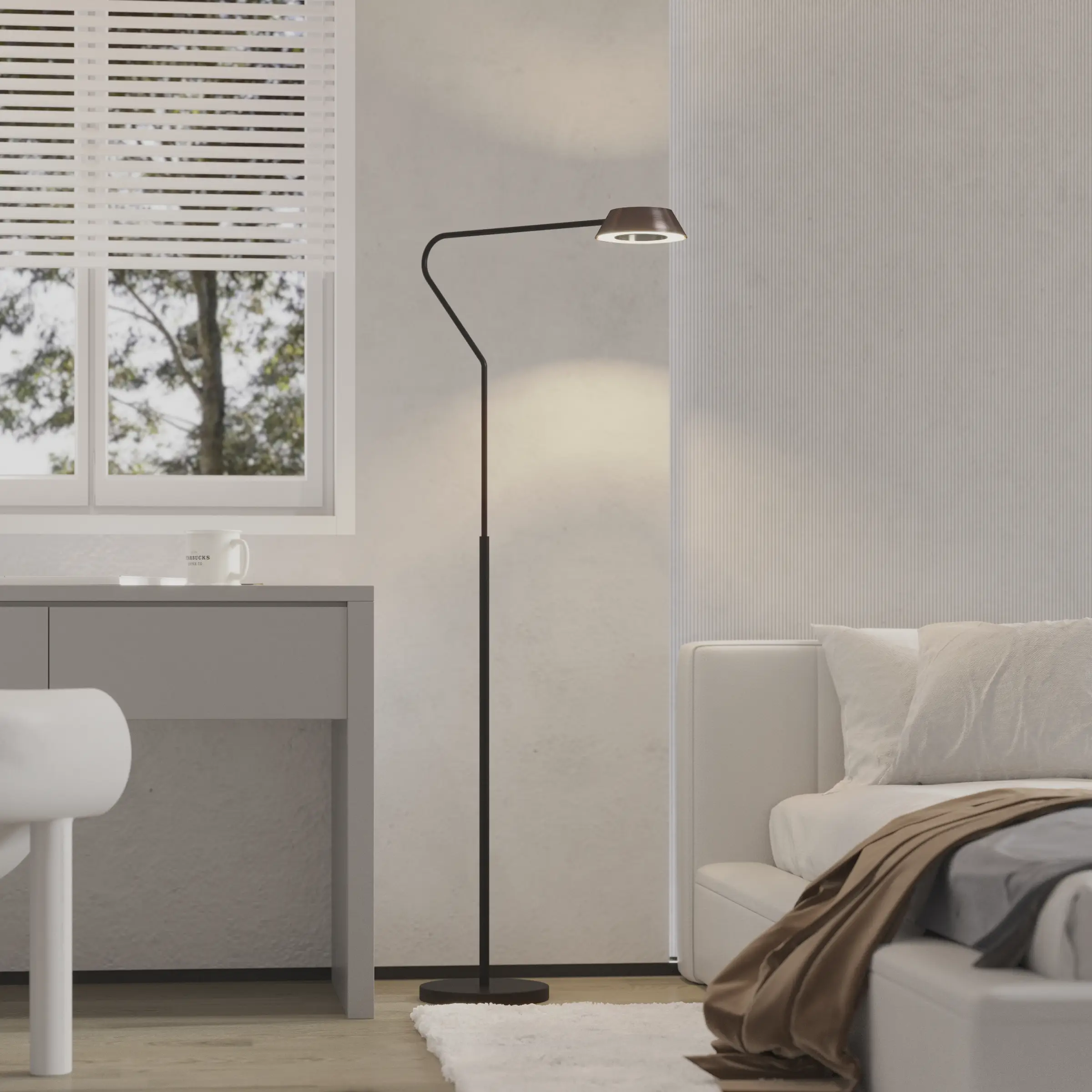 Lampa Stojąca Designerska do salonu GARTA Dotykowa LED FL0105 - Yaskr - obrazek 5