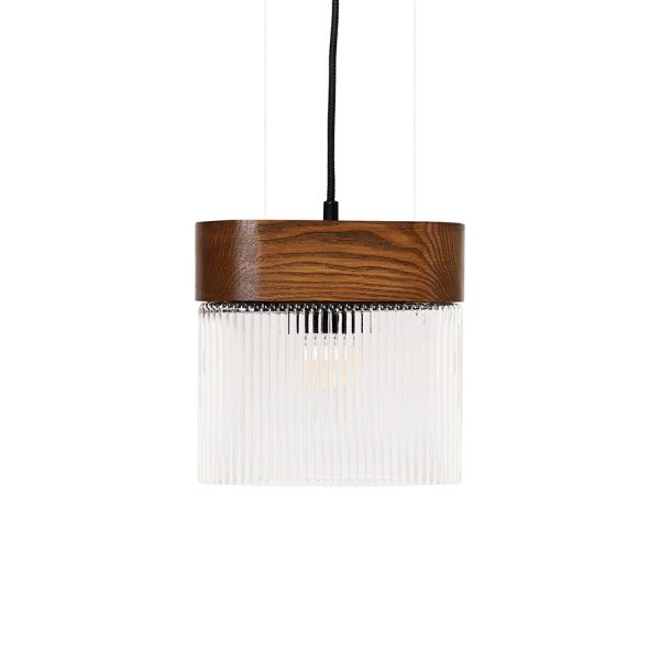 Lampa wisząca FLUMINA A orzechowa sufitowa FLA122P0 - Ummo Lighting