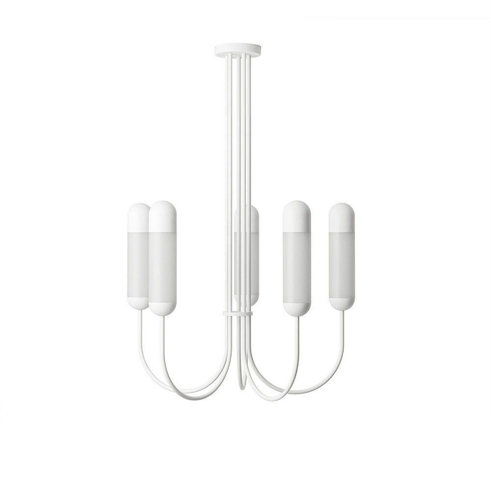 Lampa wisząca minimalistyczna FUNSUI biała FNB511R02 - Ummo Lighting