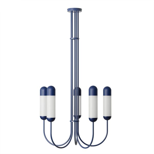 Lampa wisząca minimalistyczna granatowa FUNSUI FNB51313R03 - Ummo Lighting