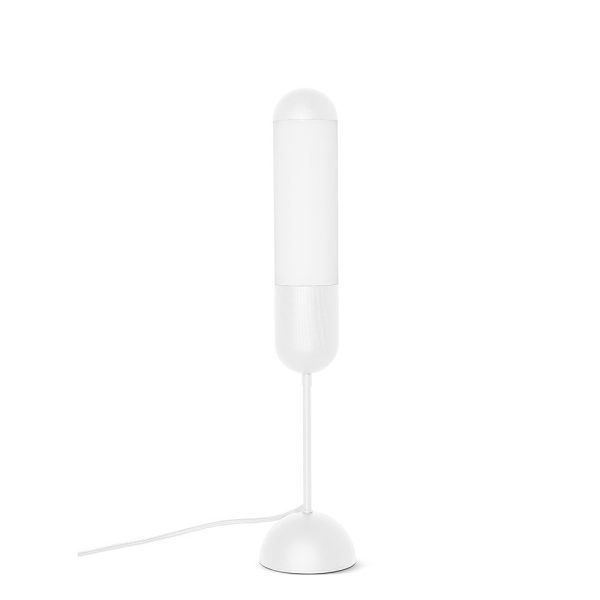 Lampa stołowa minimalistyczna FUNSUI biała FNS111P1 - Ummo Lighting