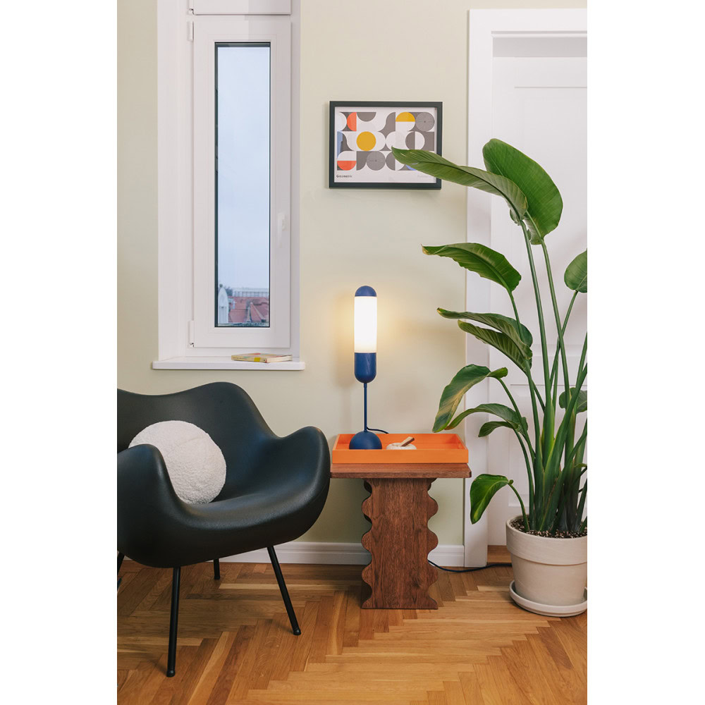 Lampa stołowa minimalistyczna FUNSUI biała FNS111P1 - Ummo Lighting - obrazek 4