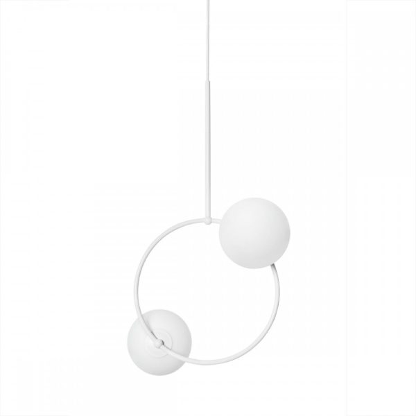 Lampa wisząca kule + okrąg FUPPU biała FPA211P0 - Ummo Lighting