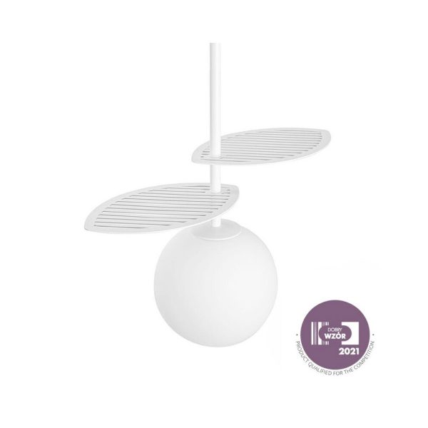 Lampa wisząca minimalistyczna certyfikat dobry wzór FYLLO biała FYA111P0 - Ummo Lighting