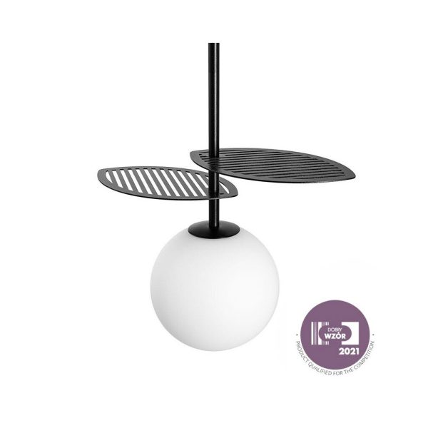Lampa wisząca minimalistyczna certyfikat dobry wzór FYLLO czarna FYA122P0 - Ummo Lighting