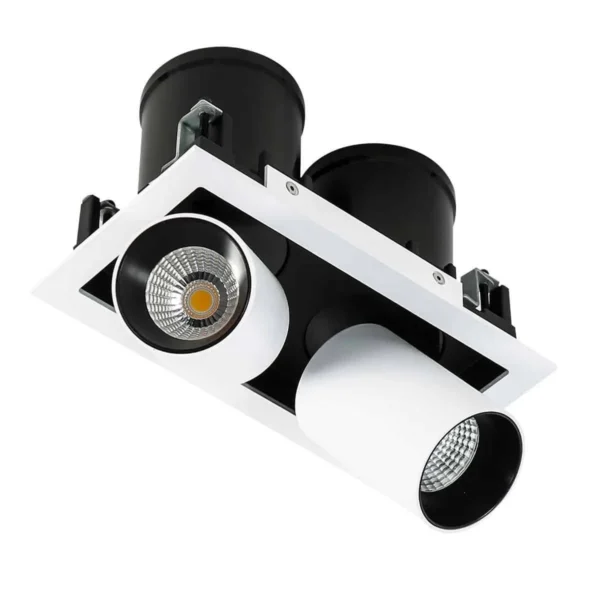 Oprawa do wbudowania MERCANTA DOUBLE GL7117-2/12W 4000K WH+BL - Italux