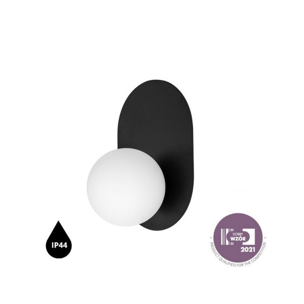 Lampa łazienkowa IP44 elegancka HANEA czarna HA0120S0 - Ummo Lighting