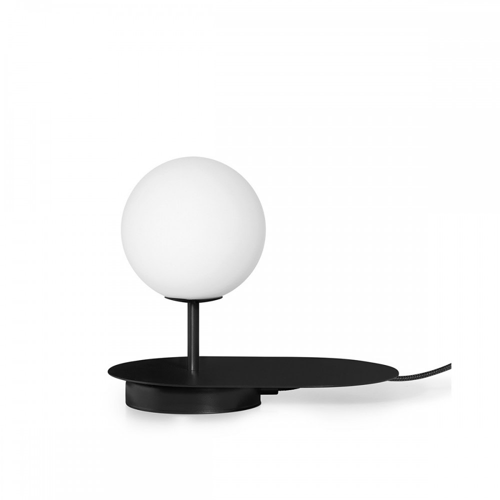 Lampa stołowa minimalistyczna HANEA czarna HAS122P1 - Ummo Lighting
