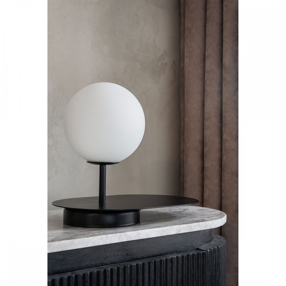 Lampa stołowa minimalistyczna HANEA czarna HAS122P1 - Ummo Lighting - obrazek 2