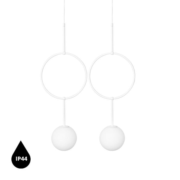 Lampa łazienkowa IP44 nowoczesna ISUULLA biała ISB211PS0 - Ummo Lighting