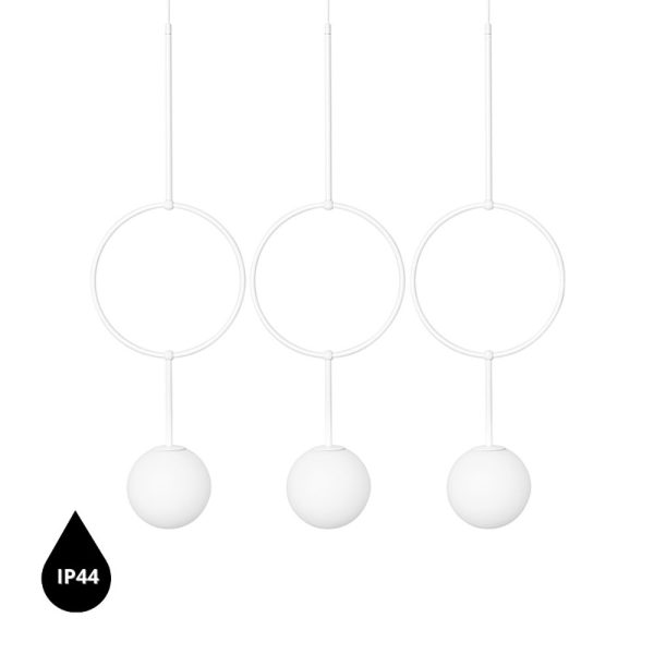 Lampa wisząca łazienkowa IP44 minimalistyczna ISUULLA biała ISC311PS0 - Ummo Lighting