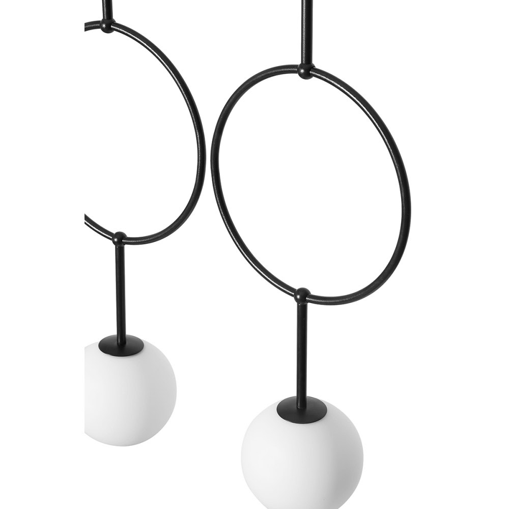 Lampa wisząca łazienkowa IP44 minimalistyczna ISUULLA czarna ISC322PS0 - Ummo Lighting - obrazek 3