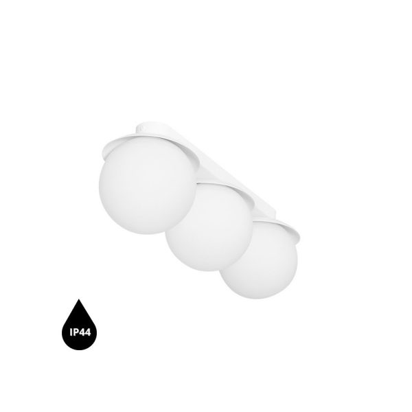 Lampa łazienkowa plafon IP44 elegancka KUUL biała KLB310S0 - Ummo Lighting