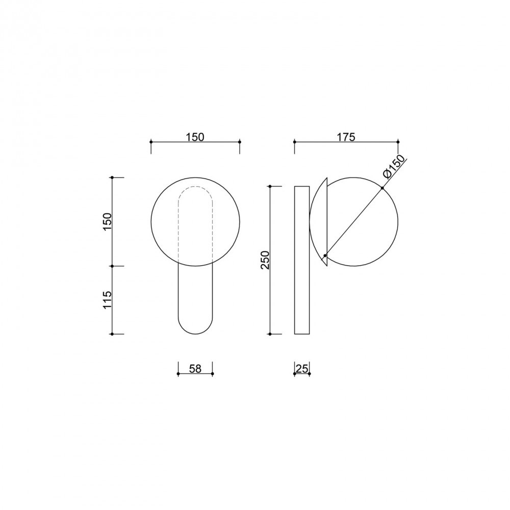 Lampa łazienkowa IP44 nowoczesna KUUL biała KLD110S0 - Ummo Lighting - obrazek 5