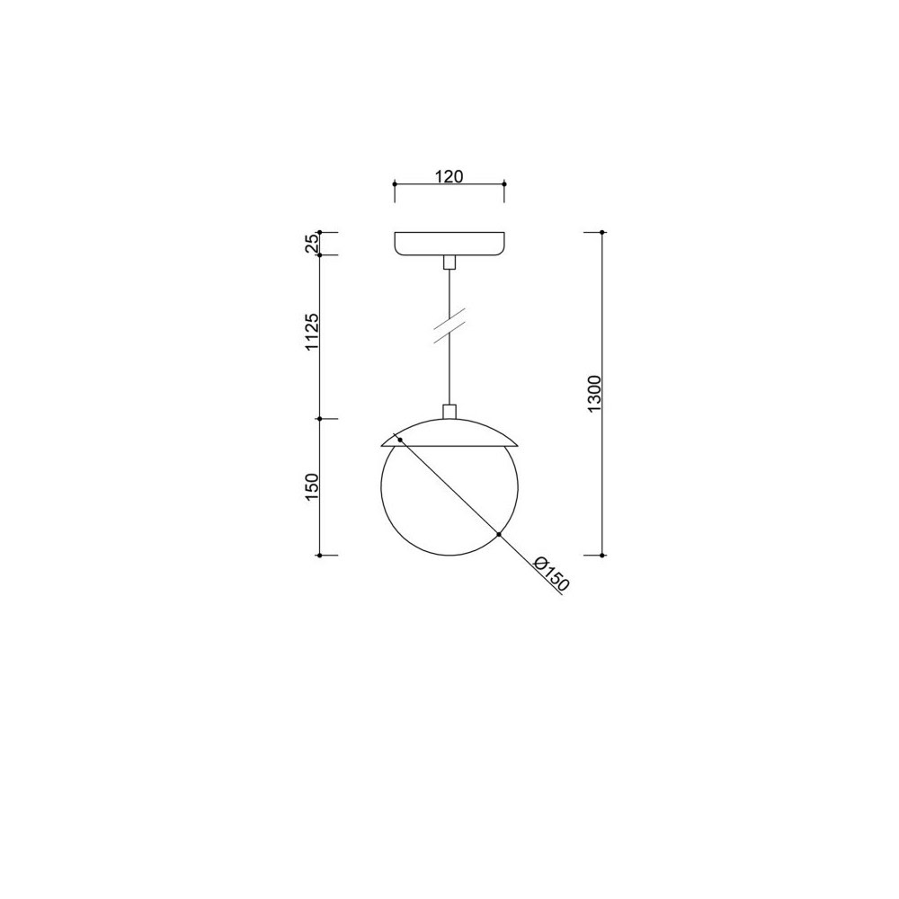 Lampa zwisająca łazienkowa IP44 elegancka KUUL KLF141PS0 - Ummo Lighting - obrazek 5