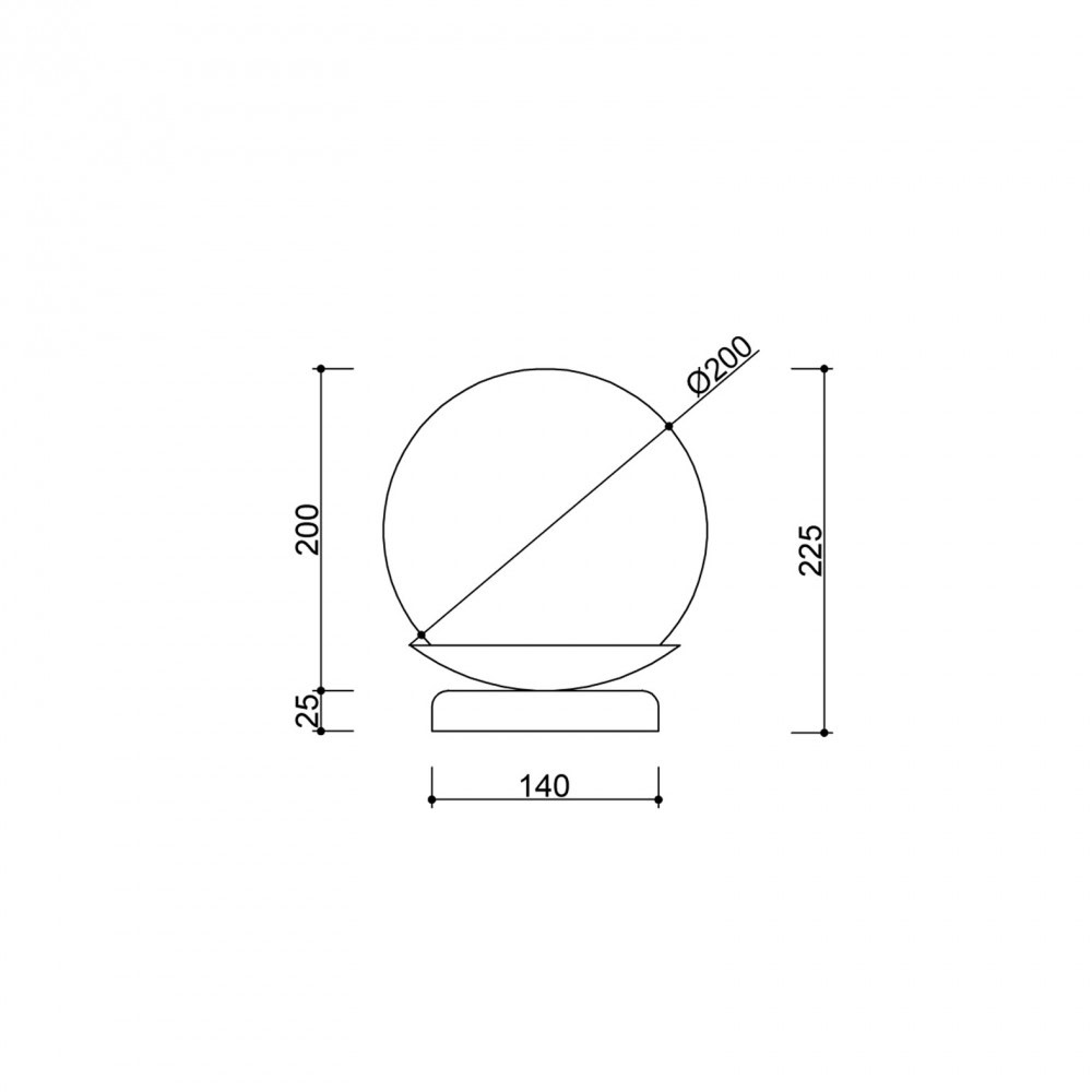 Lampa stołowa elegancka KUUL czarna KLS122P1 - Ummo Lighting - obrazek 7