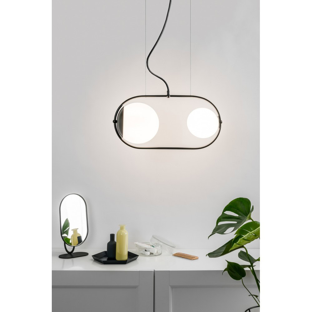 Lampa łazienkowa IP44 elegancka KOBAN czarna KOA222PS0 - Ummo Lighting - obrazek 2