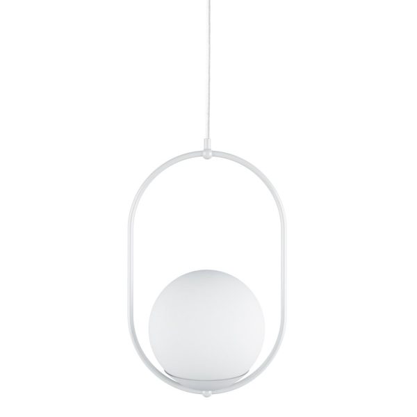 Lampa wisząca minimalistyczna KOBAN biała KOB111P0 - Ummo Lighting