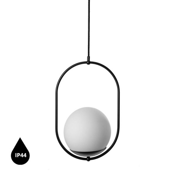 Lampa wisząca łazienkowa IP44 nowoczesna KOBAN czarna KOB122PS0 - Ummo Lighting