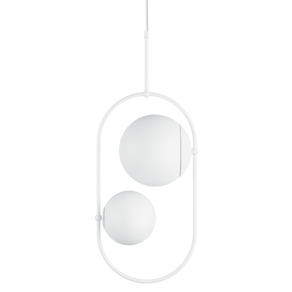 Lampa wisząca minimalistyczna kule KOBAN biała KOC211P0 - Ummo Lighting
