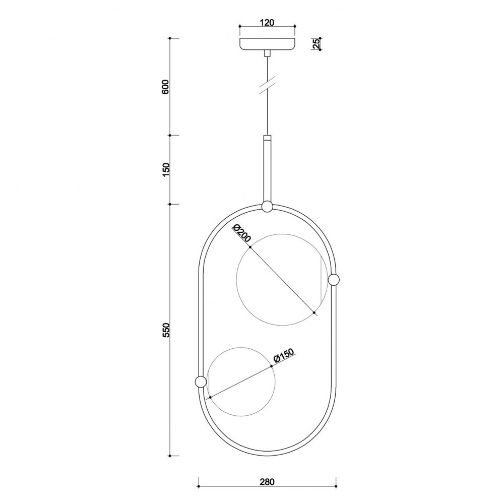 Lampa zwisająca łazienkowa IP44 designerska KOBAN biała KOC211PS0 - Ummo Lighting - obrazek 3