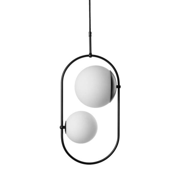 Plafon minimalistyczny KOBAN czarna KOC222P0 - Ummo Lighting