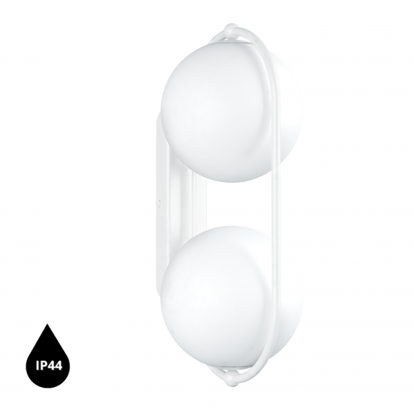 Lampa łazienkowa ścienna IP44 elegancka KOBAN biała KOE110S0 - Ummo Lighting
