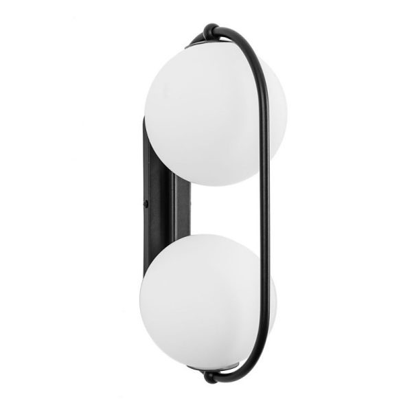 Kinkiet minimalistyczny 2 kule KOBAN czarna KOE12000 - Ummo Lighting