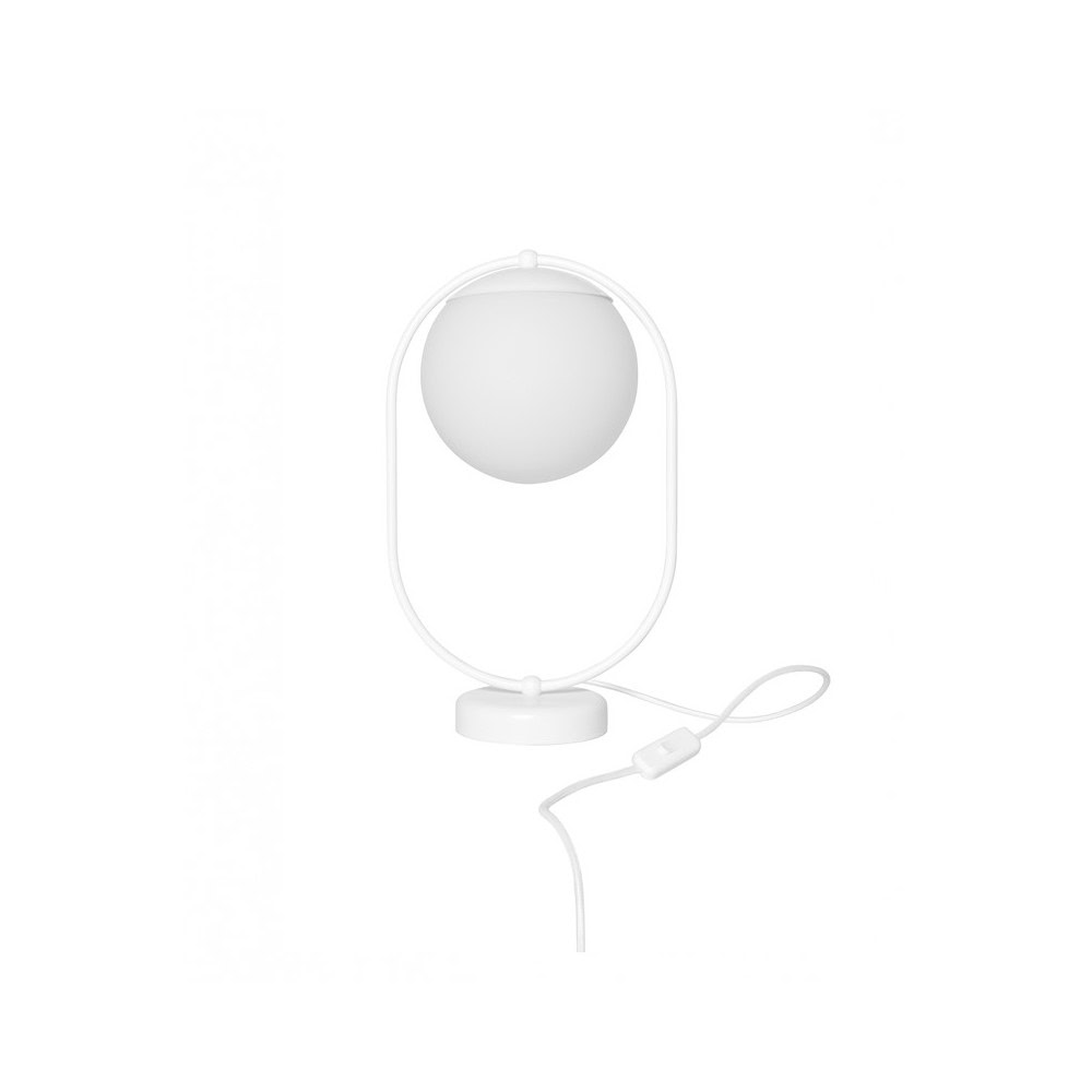 Lampa stołowa nowoczesna KOBAN biała KOS111P1 - Ummo Lighting