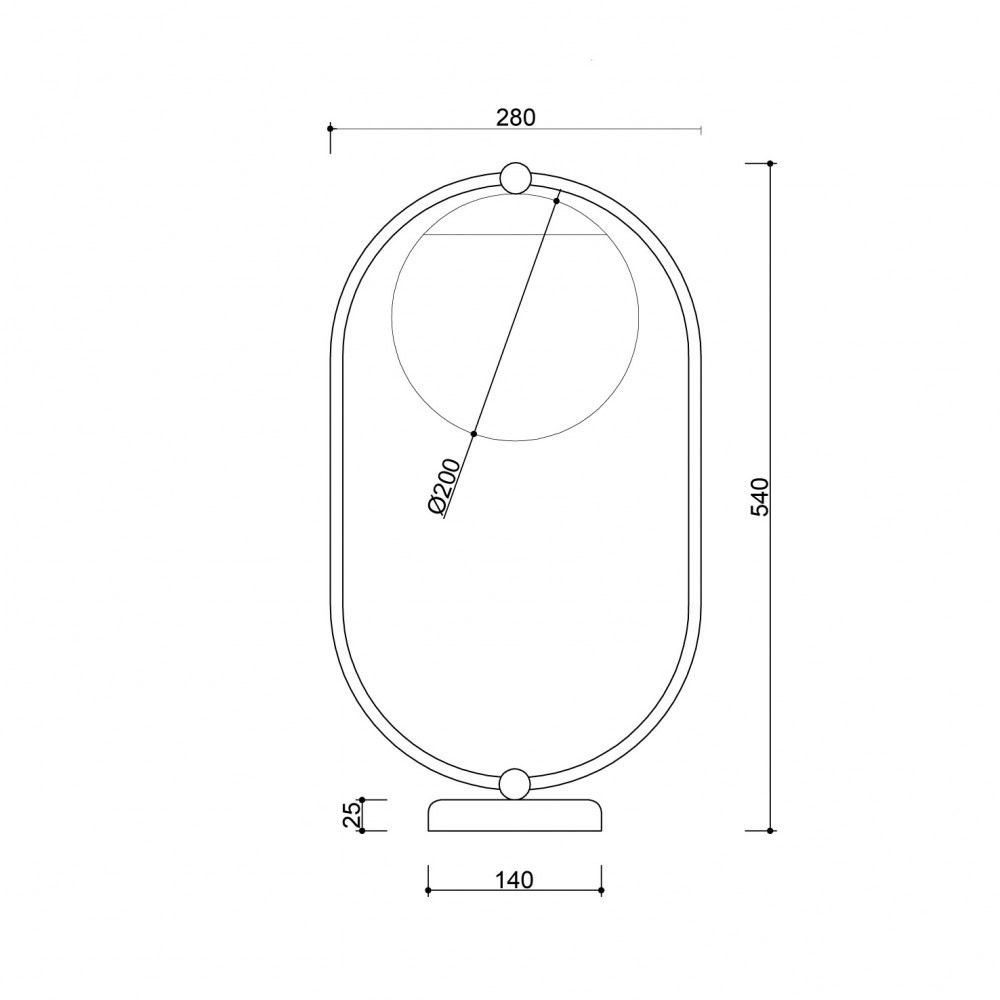 Lampa stołowa nowoczesna KOBAN biała KOS111P1 - Ummo Lighting - obrazek 5