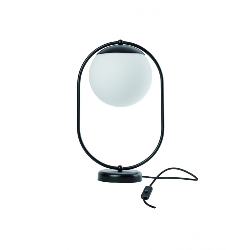 Lampa stołowa minimalistyczna KOBAN czarna KOS122P1 - Ummo Lighting