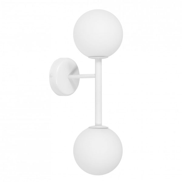 Kinkiet minimalistyczny kule szklane KOP biała KPB21000 - Ummo Lighting