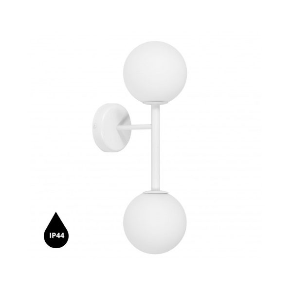 Lampa ścienna łazienkowa IP44 kule KOP biała KPB210S0 - Ummo Lighting