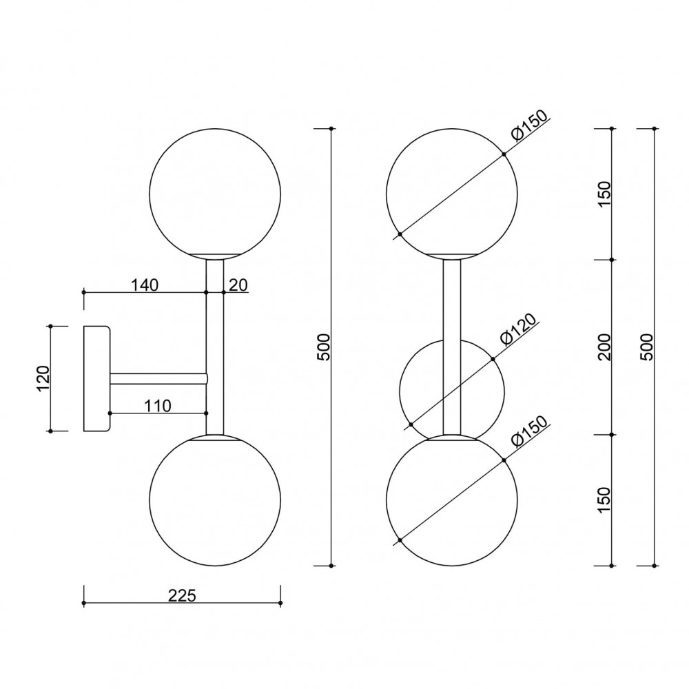 Kinkiet minimalistyczny łazienkowy IP44 KOP czarny KPB220S0 - Ummo Lighting - obrazek 5