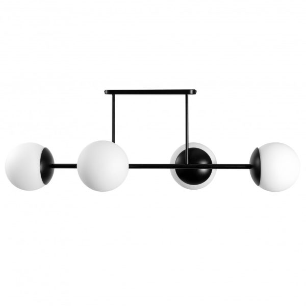 Plafon minimalistyczny szklane kule KOP czarna KPD42003 - Ummo Lighting