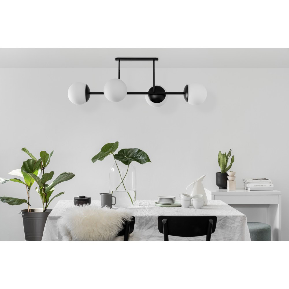Plafon minimalistyczny szklane kule KOP czarna KPD42003 - Ummo Lighting - obrazek 2