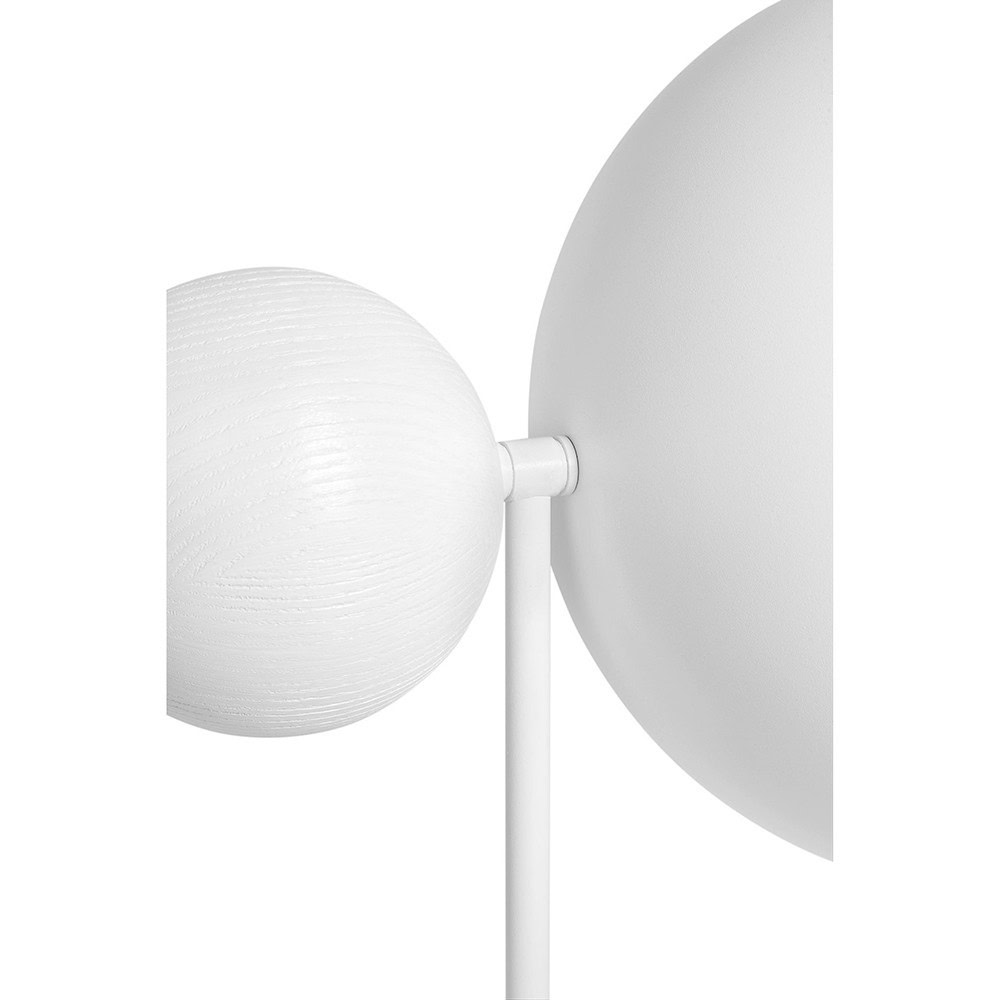 Lampa stołowa minimalistyczna z włącznikiem KELLO biała KST111P1 - Ummo Lighting - obrazek 4