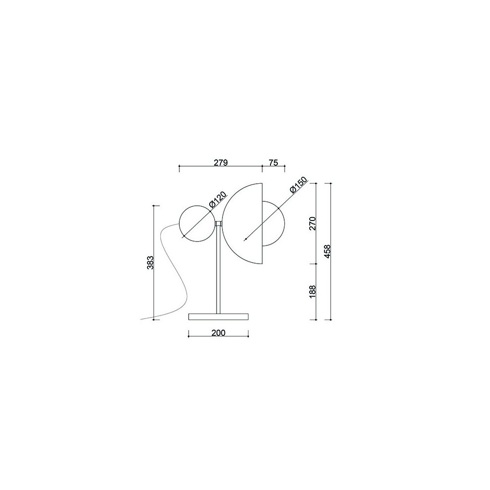 Lampa stołowa minimalistyczna z włącznikiem KELLO biała KST111P1 - Ummo Lighting - obrazek 5