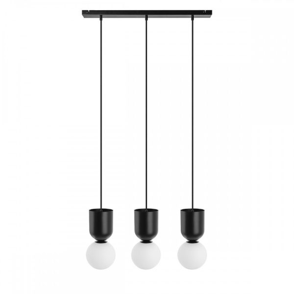 Lampa wisząca designerska LUOTI czarna LUL322P0 - Ummo Lighting