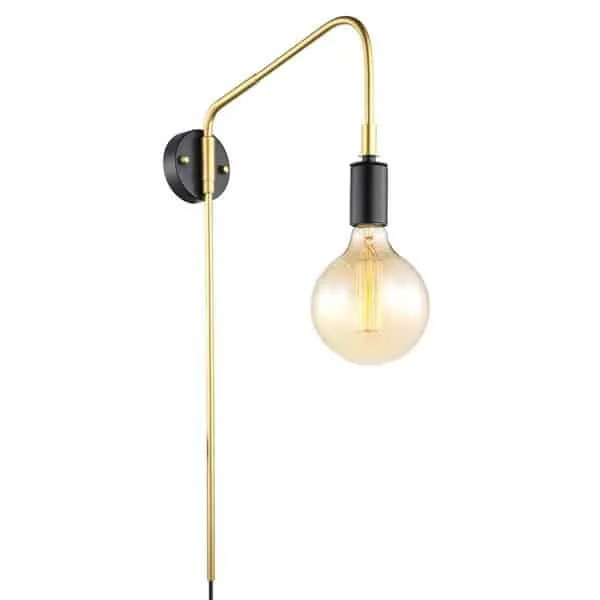 Kinkiet loft MALENE LOFT MBM3386/1 BK+GD - Italux