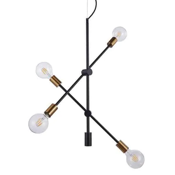 Lampa loft wisząca EDMOND MD-BR-262002-D4-G/B - Italux