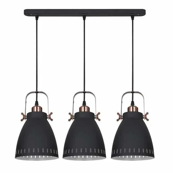 Lampa loft wisząca FRANKLIN MD-HN8026S-3-B+RC - Italux