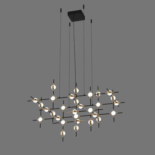 Lampa loft wisząca Provenza MD18001067-30A BG czarna – Italux