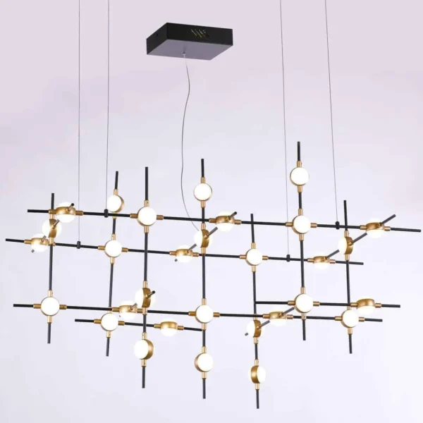 Lampa loft wisząca Provenza MD18001067-55A BG czarna – Italux