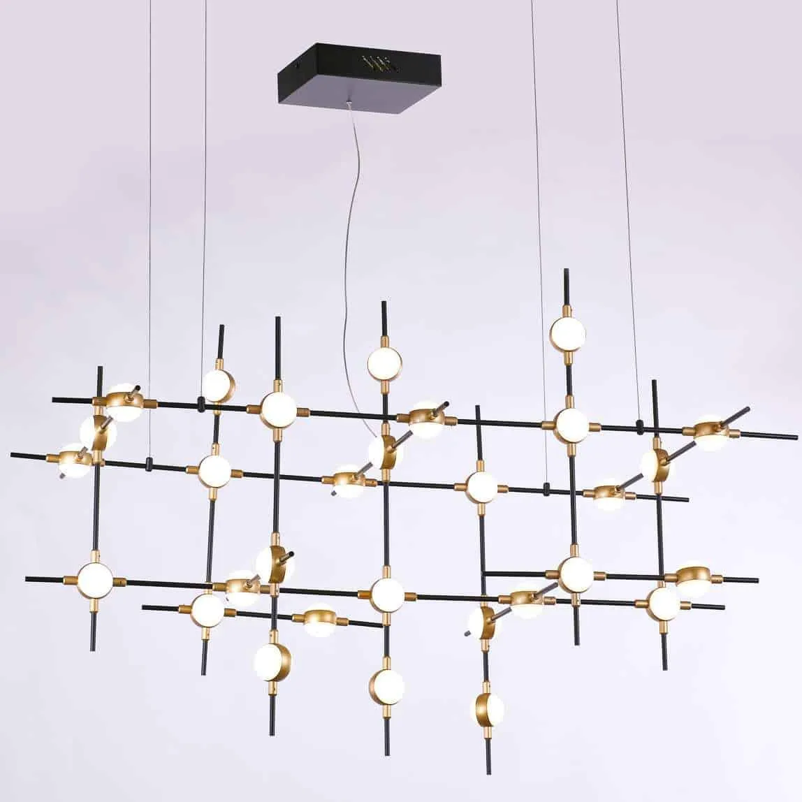 Lampa loft wisząca Provenza MD18001067-55A BG czarna – Italux