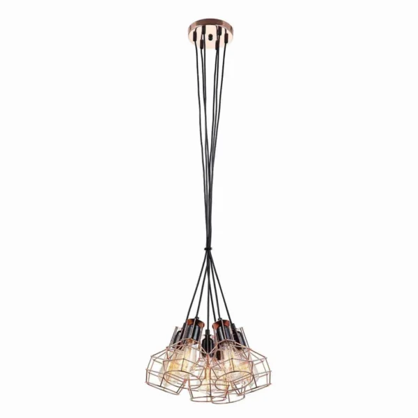 Lampa loft wisząca Perifo - MDM-2272/6 BK+COP - Italux